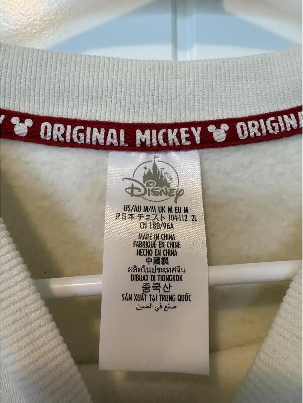 Disneyland Mickey Mouse Crewneck Sweatshirt (M) - "Original Mickey" - Picture 3 of 3